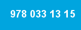 978 033 13 15